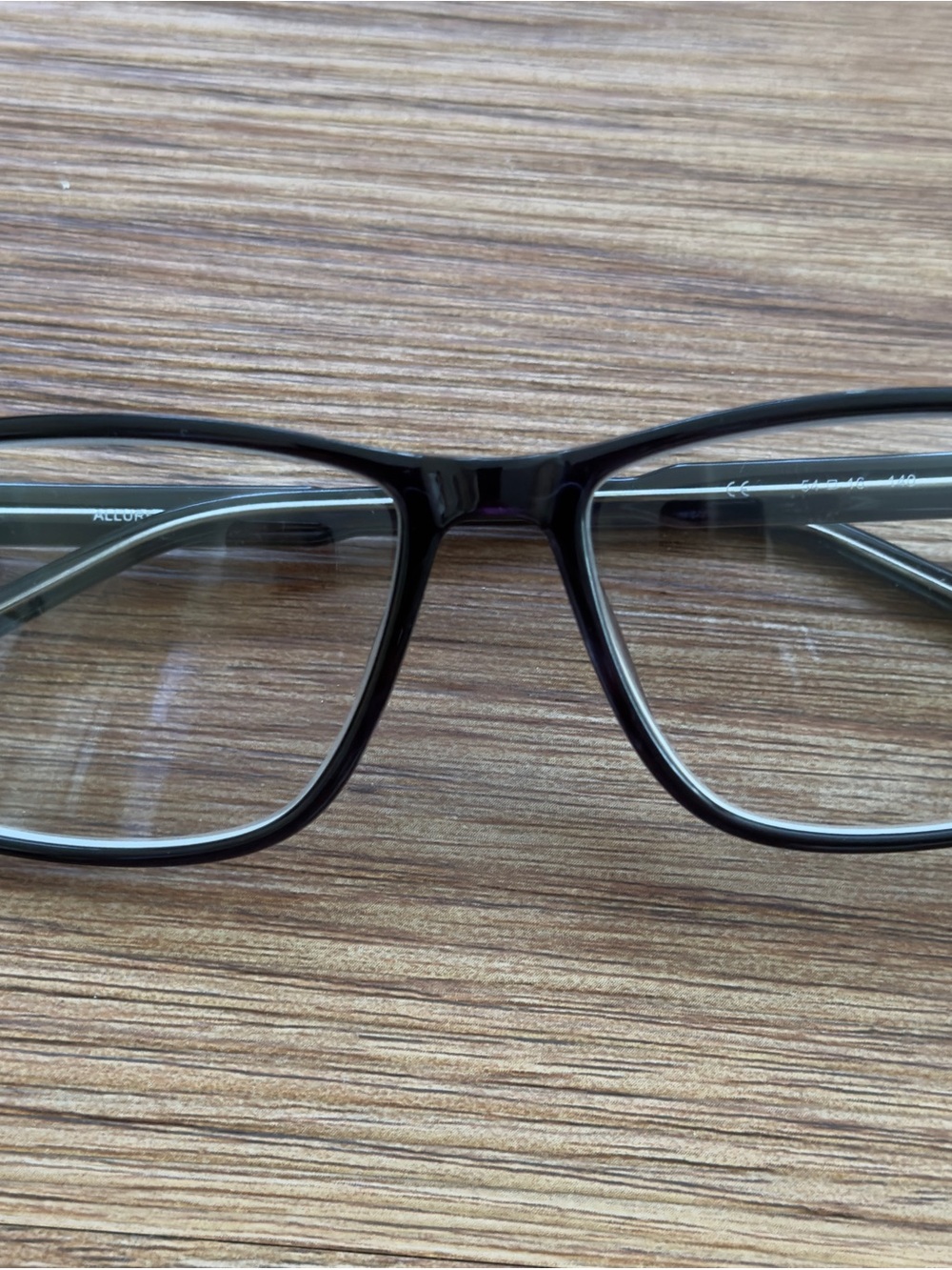 Allure Men's Black Rectangular Glasses
